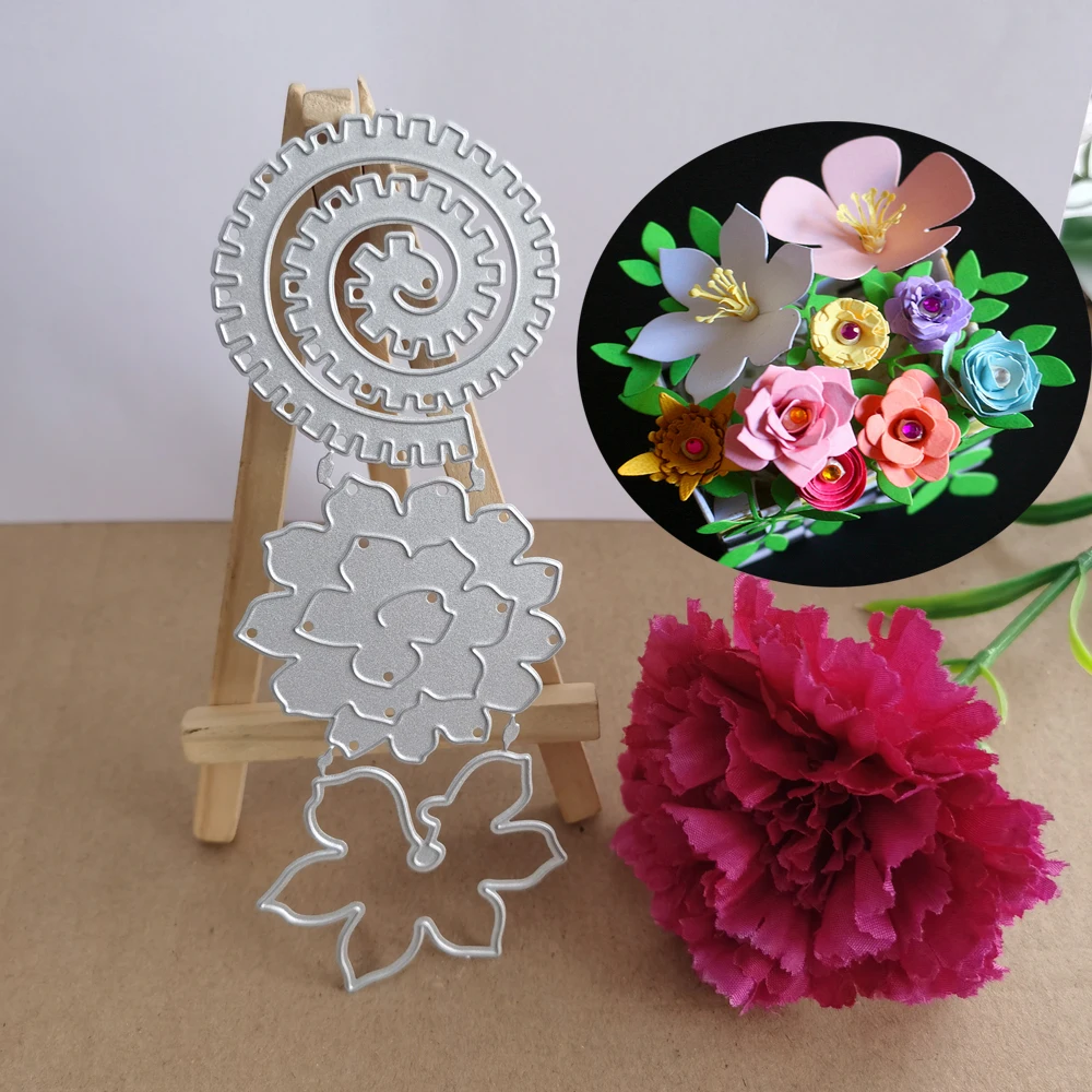 

Metal cutting Mould Beautiful Flowers and Flowers World cutting Paper Craft hand punching Card Art cutting Machine