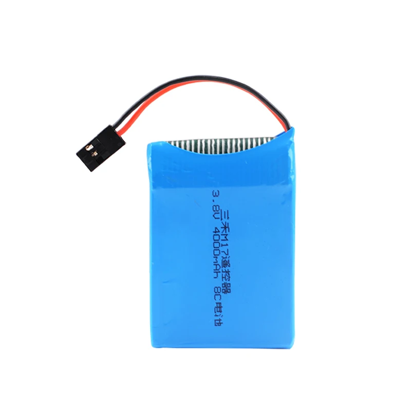 Batteria Rc 3.8V 4000mAh Lipo con spina Futaba per SANWA MT44 M17 RC telecomando trasmettitore parti di controllo Radio