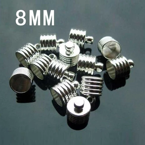 25PCS Metal  beads cap fit  for 8mm glass vial DIY jewelry findings accessories pendant connector