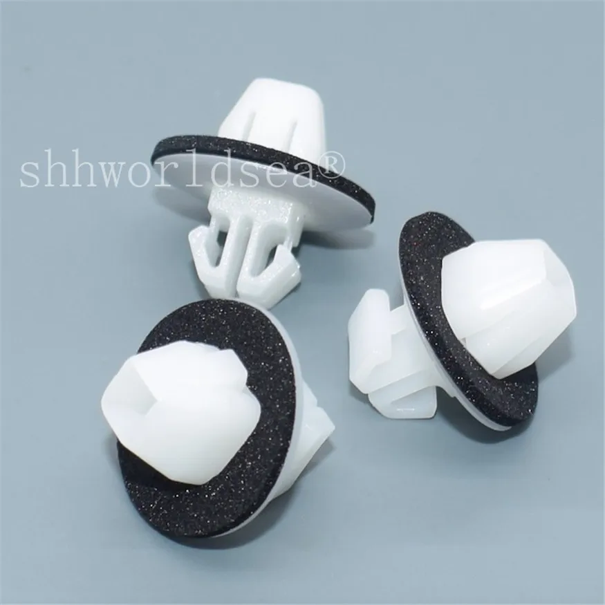 100PCS White Rocker Panel Moulding Clips With Sealer 09409-09304 77553-65D00 90467-11063 9046711063 For Suzuki SX4 Grand Vitara