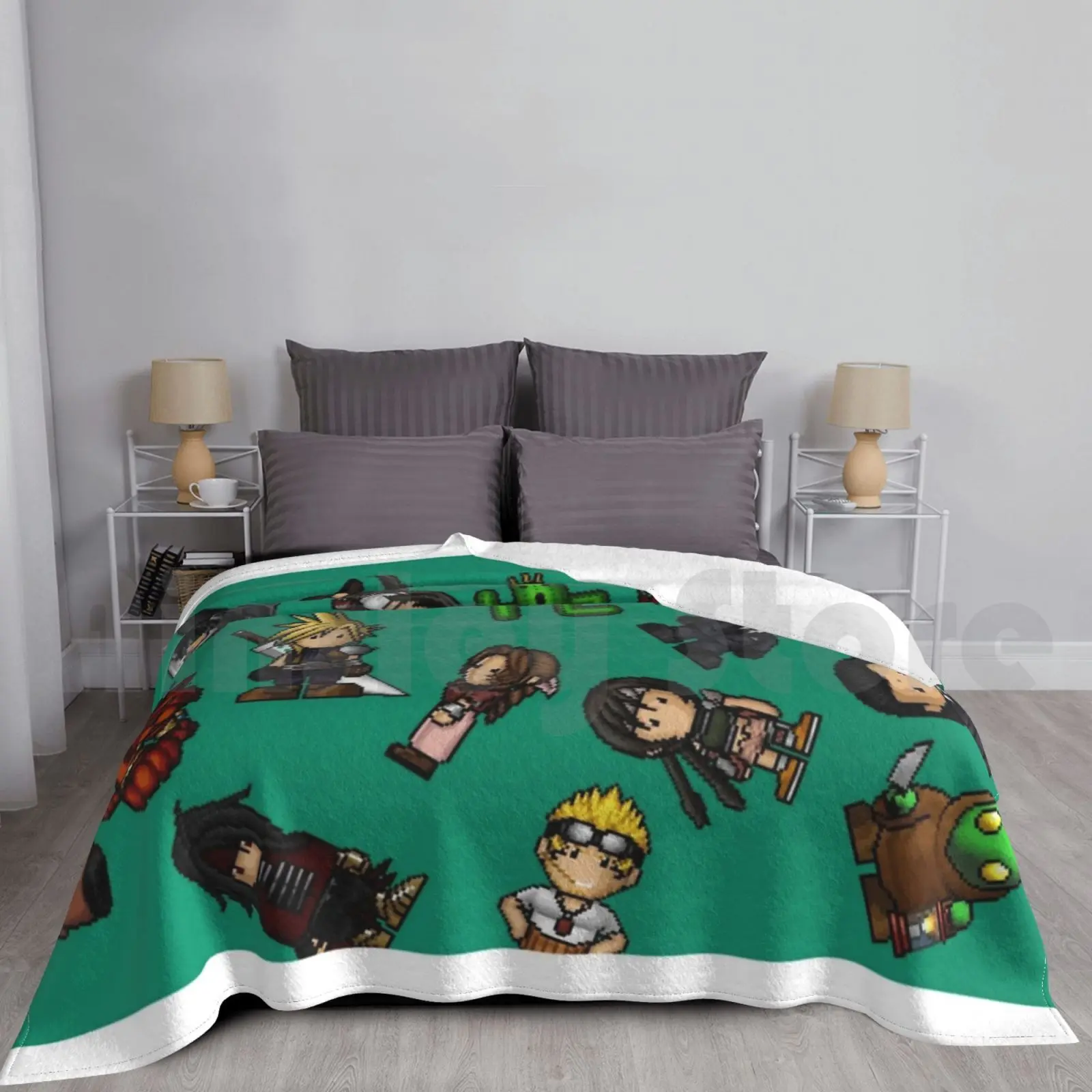 Final Fantasy 7 Blanket Fashion Custom 1219 Ff7 Ffvii Final Fantasy Final Fantasy 7 Final Fantasy