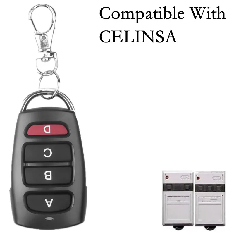 CELINSA 433MHz Door Remote Control Compatible Model SAW1 SAW2 SAW3 Garage Door controller Copier Handheld Transmitter Fixed Code