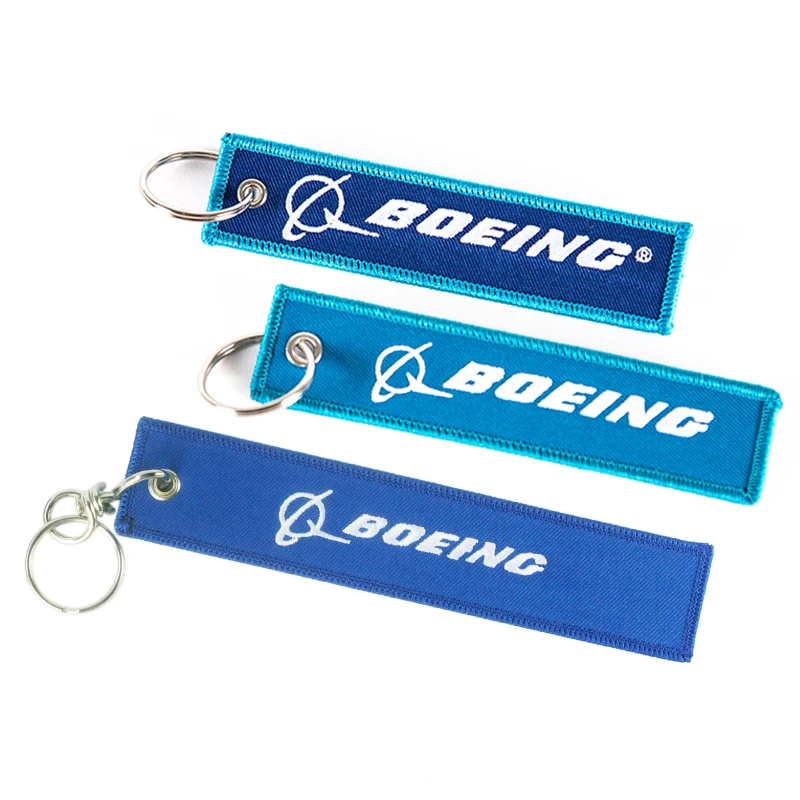 BOEING B-787 aircraft Embroider Travel Luggage Bag Tag Best Gift for Flight Crew Aviation Keychain