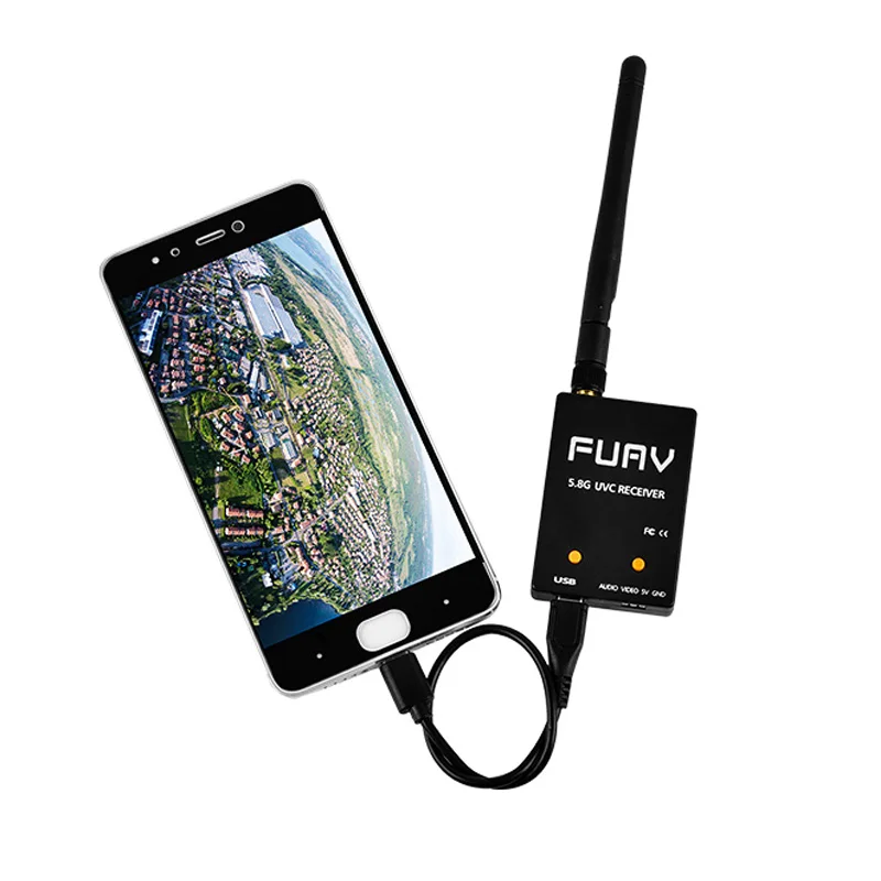 Mitoot FUAV 5.8G Completa dei Canali FPV Ricevitore UVC Video Downlink OTG Per VR Android Smartphone