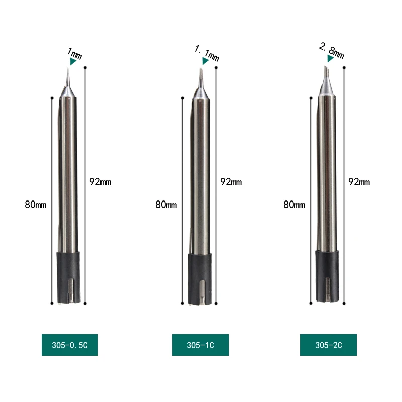 Station de soudage rapide 303D sans plomb, 5 pièces/lot, pointe de tête de fer