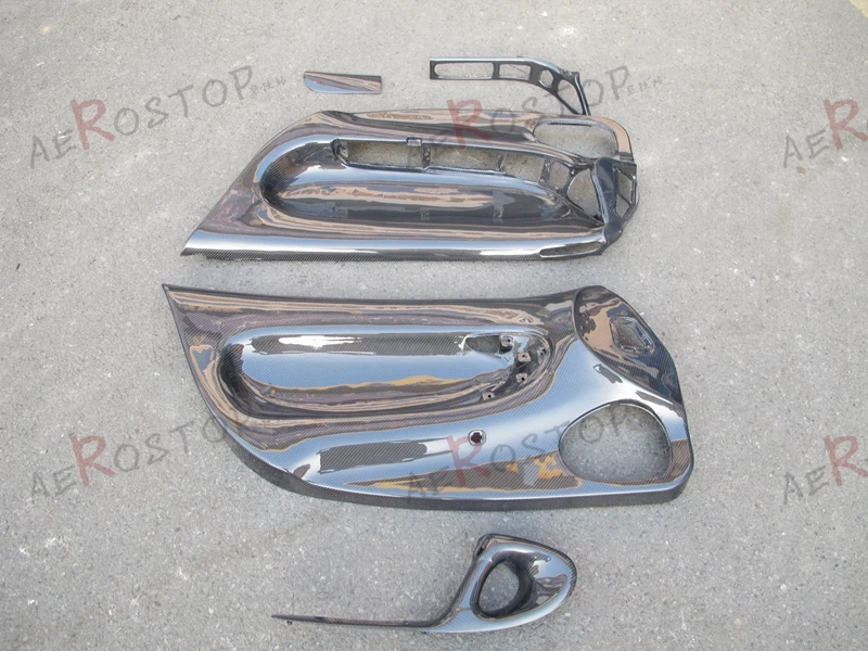 

CARBON FIBER RHD INNER DOOR CARD WITH 3PCS DOOR HANDLE TRIMS FOR 92-97 RX7 FD3S