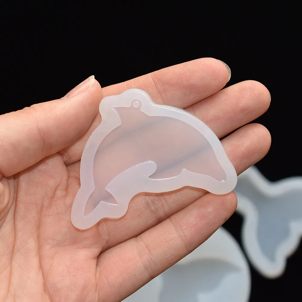 Silicone Mold lovely animal cat rabbit deer dolphin Resin Silicone Mould handmade DIY Jewelry Making epoxy resin molds