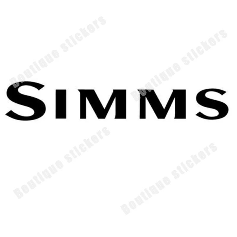 Simms Fishing Window Decal Reefer Box Wading Jacket Gloves Pants Bib Fashion Sticker Car Body Decoration Rear View Mirror