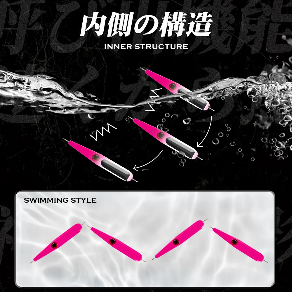 Hunthouse Pencil Lure 100mm/45g GT Lure Artificial Jackbait Sinking For Trolling Fishing Hard Bait For Bass Bluefish Tuna Tackle