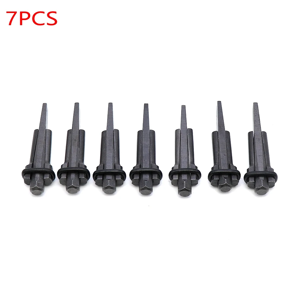 7PCS 14mm Plug Wedges Feather Shims Concrete Rock Stone Splitter Hand Tools