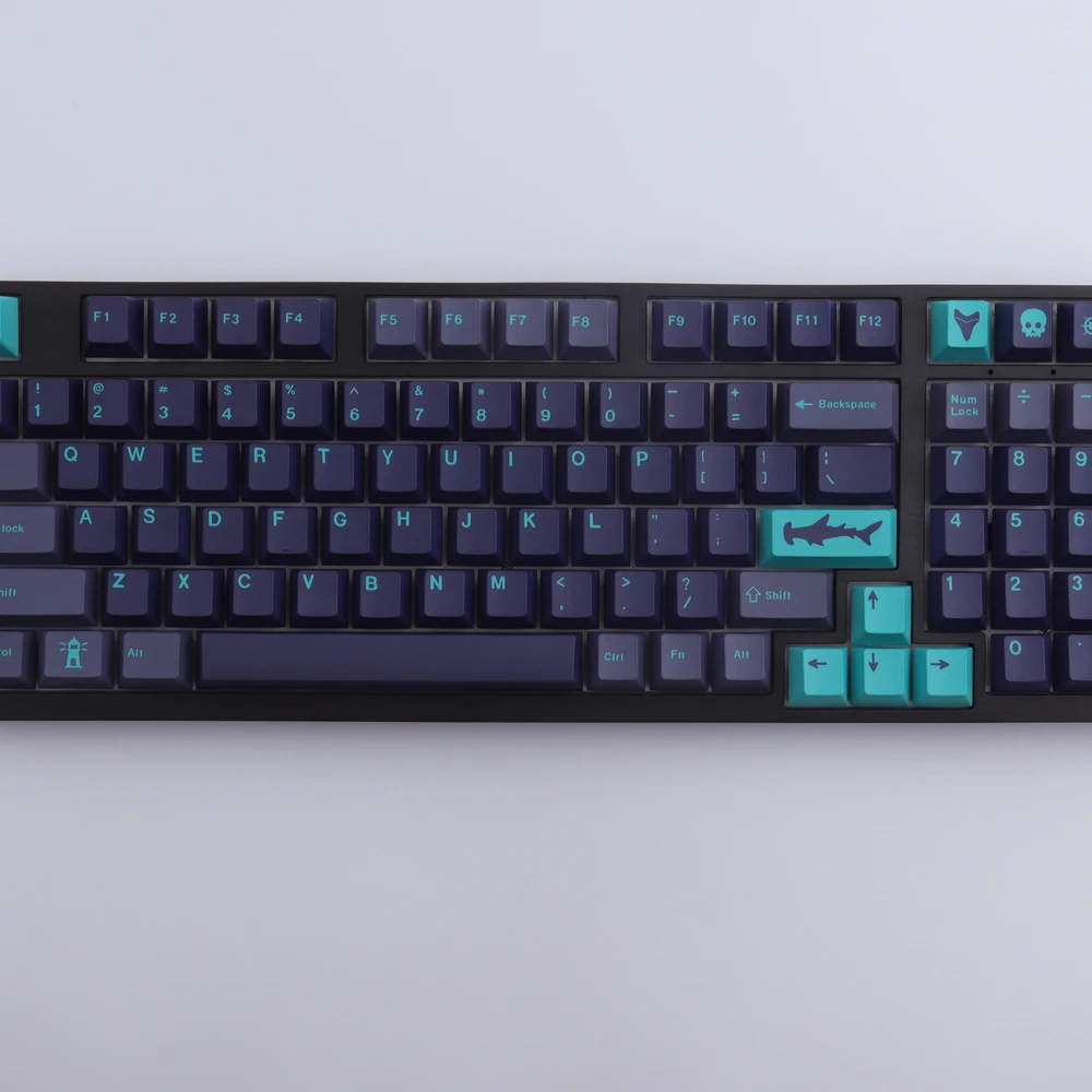 GMK Hammerhead Tastenkappen Kirsche Profil PBT FARBSTOFF-SUB 129 Schlüssel Keycap Für Cherry MX Schalter Mechanische Tastatur Personalisierte Schlüssel kappe