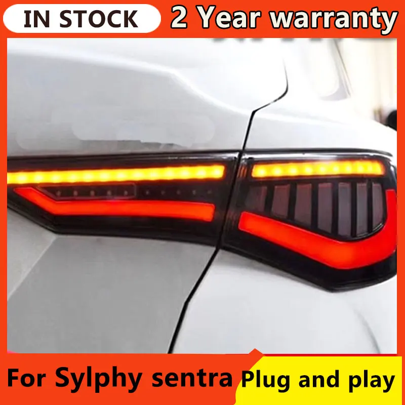 For Nissan Sylphy LED Tail Lights 2019 2020 2021 2022 2023 2024 Sentra LED Tail Lamp DRL Signal Brake Reverse auto Accessories