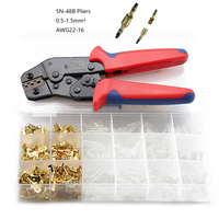 Crimping Pliers Set SN-48B Jaw Kit 0.5-1.5mm2 AWG22-16 Multitool Insulation Terminals Hand Tool Pliers Electrical Clamp Min Tool