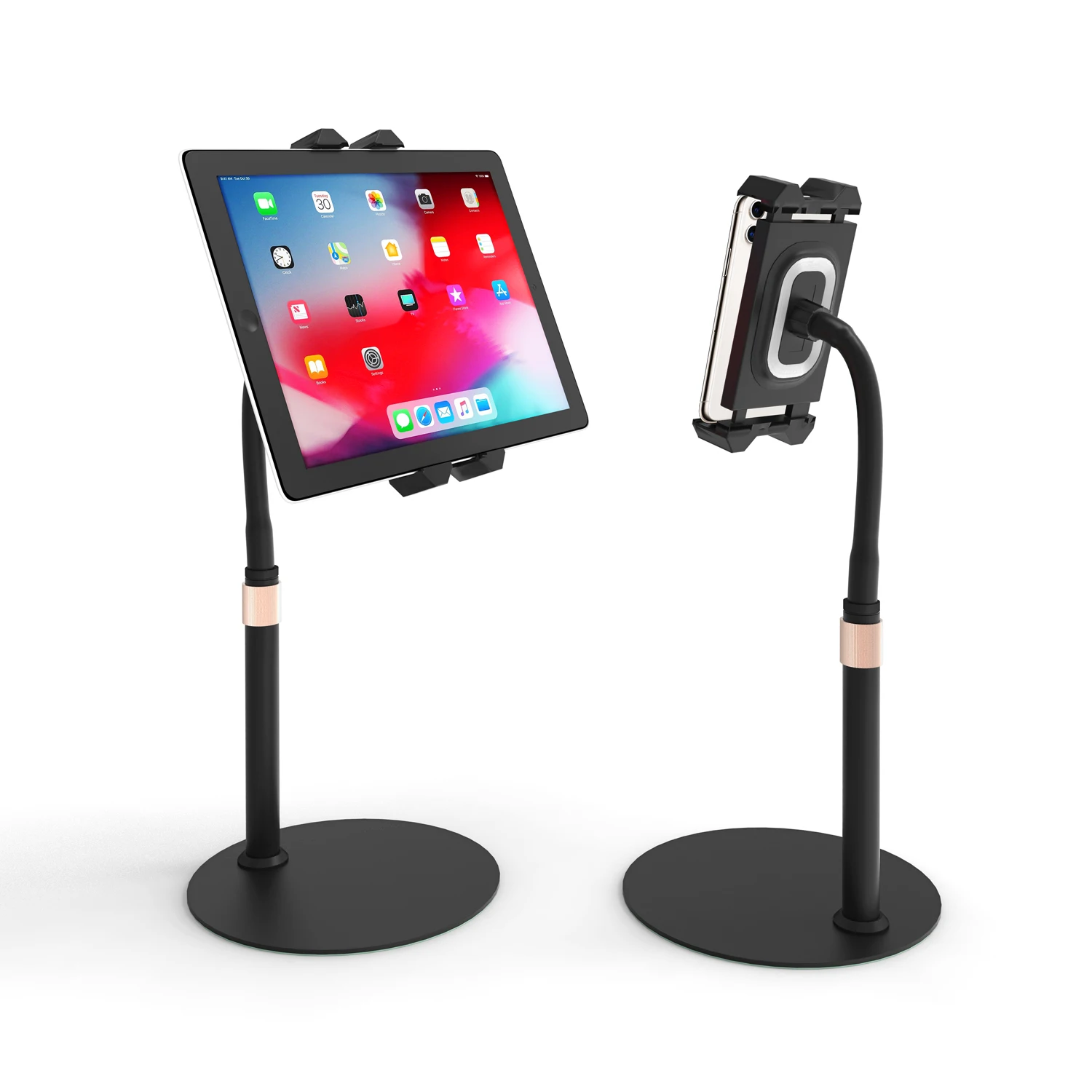 TechFlo Adjustable Gooseneck Stand Bed Desk Mount for Phone Tablet 4.7