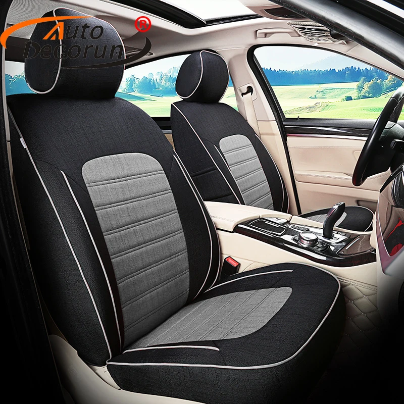 AutoDecor Linen Fabric Seat Cushions for Volvo C30 Automobiles Seat Covers for Car Supports Interior Accessories 2007-2013 Year