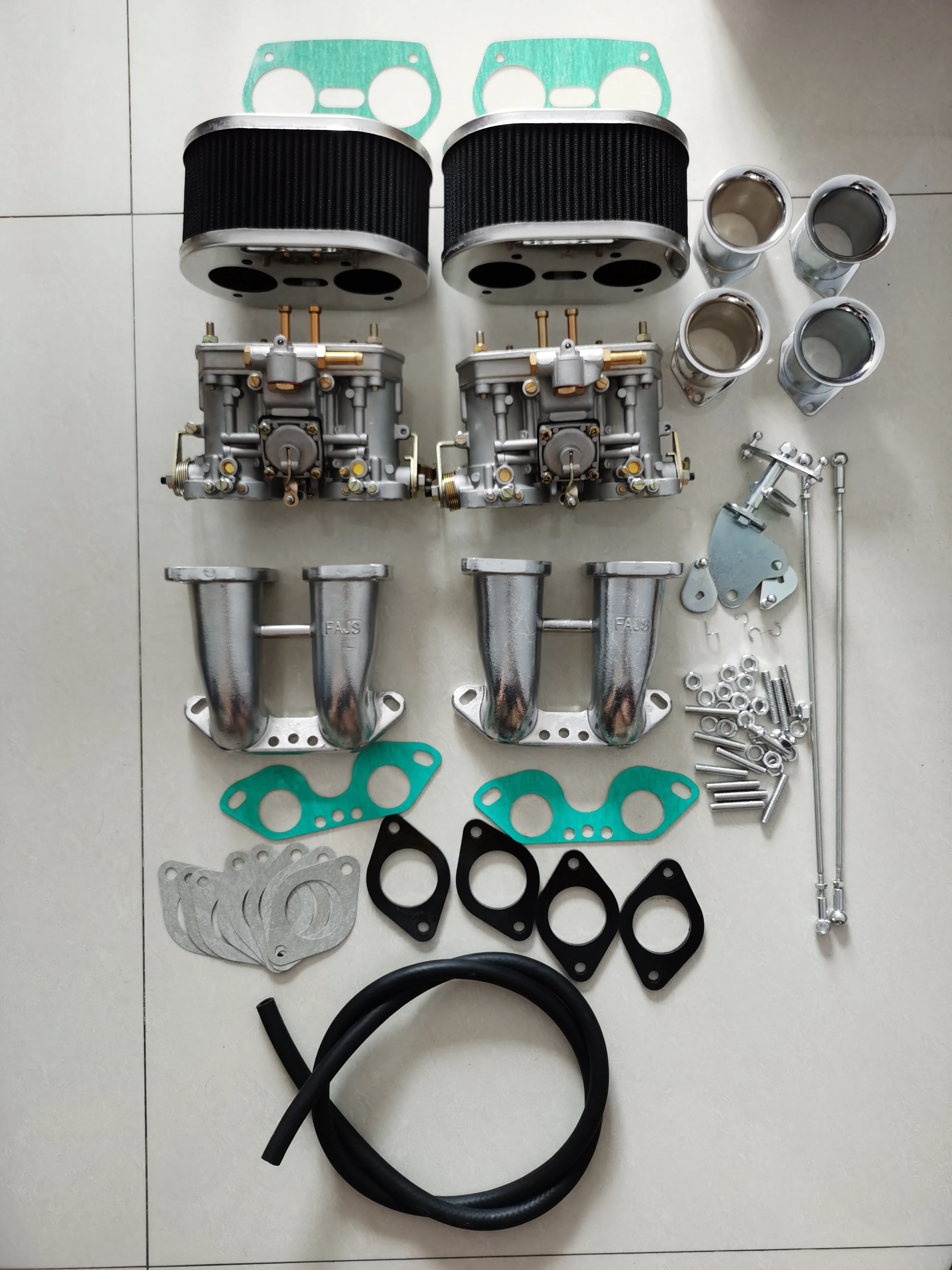 Dupla fajs 40idf carburador para v w tipo 4 fajs hpmx weber idf curto manifold