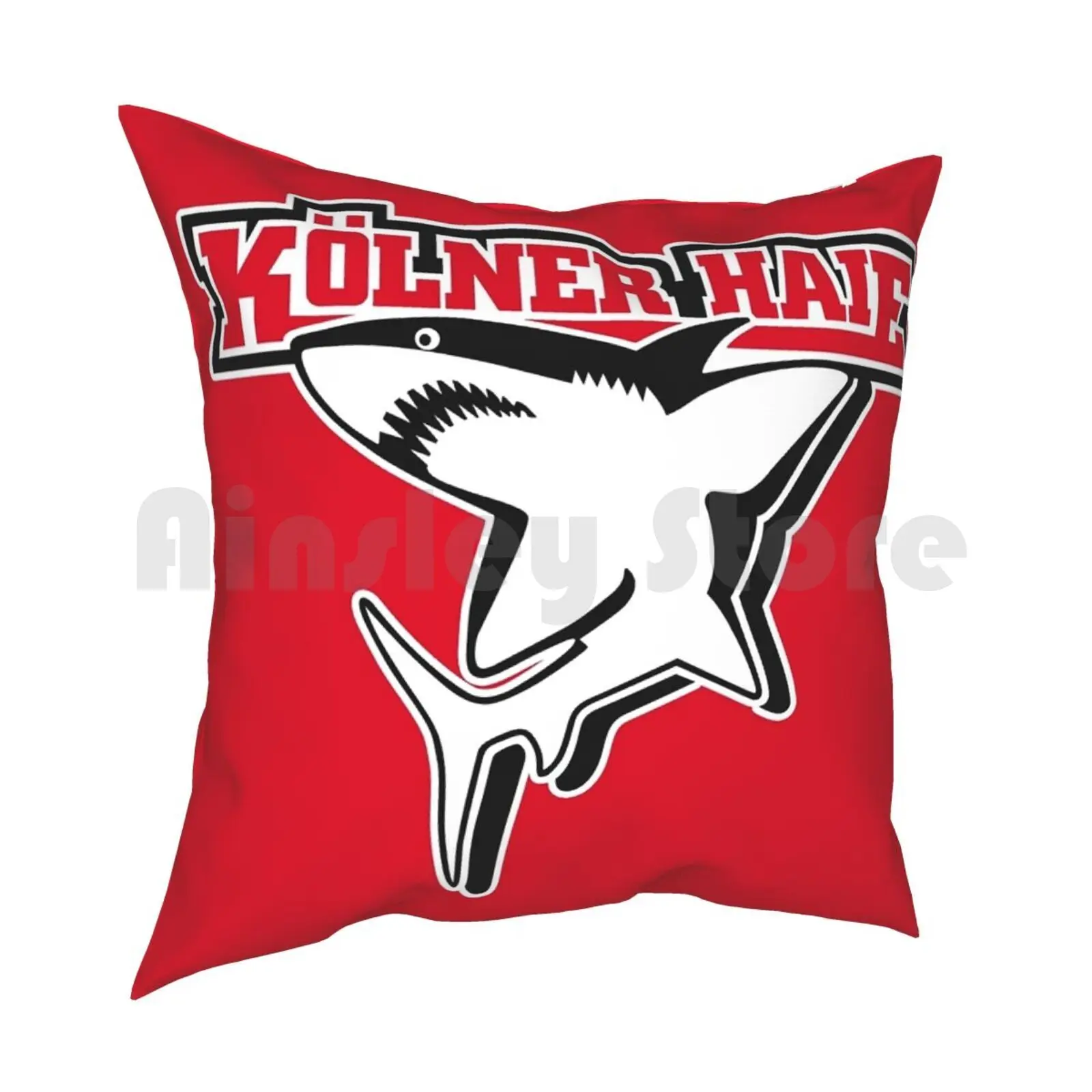 K ? Lner Haie Pillow Case Printed Home Soft DIY Pillow cover Team Club Play Game Sport Deutsche Eishockey Liga Germany