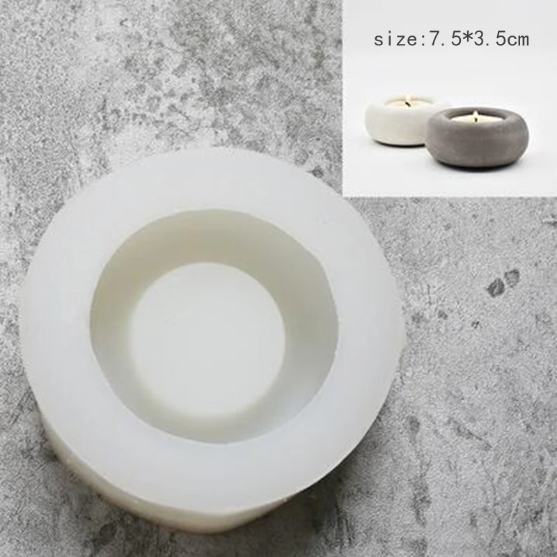 Candlestick Silicone Mold Candle Holder mold Concrete Candle Holder Decorative handmade flowerpot candlestick silicone mold image 6