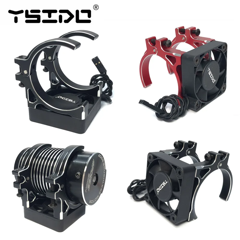 YSIDO Motor Fast Cooling Fan 40mm 4010 RC Fan w/ holder for 1/10 1/8 RC Car Hobbywing 4274 4268 4068 4082 4092 4074 Castle 1515