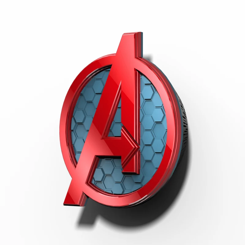 Acecorner Legend Logo Wall Lamp 3D LED Creative Night Light Avengers Marvel Bedroom Living Room Decoration for Christms Kid Gift