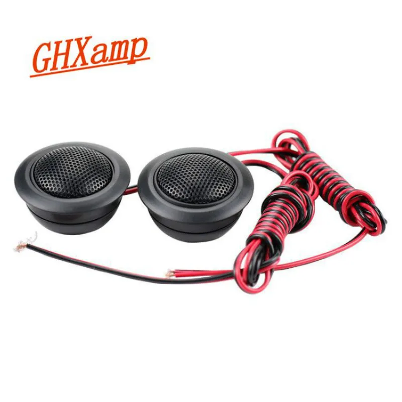 

GHXAMP 1.5inch Car Tweeter Speaker Neodymium 4ohm 30W Silk Membrane Treble High-end 3000-20000Hz + Capacitor 2PCS