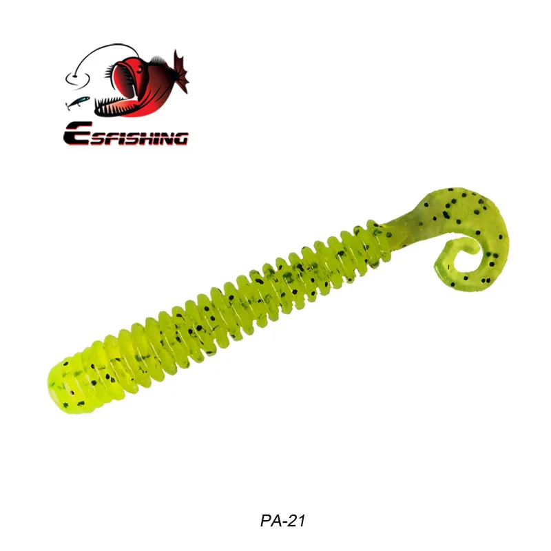 KESFISHING Soft Lure Active Slug 62mm Small G Grub Tail Pesca Fishing Accessories Silicone Isca Artificial Bait
