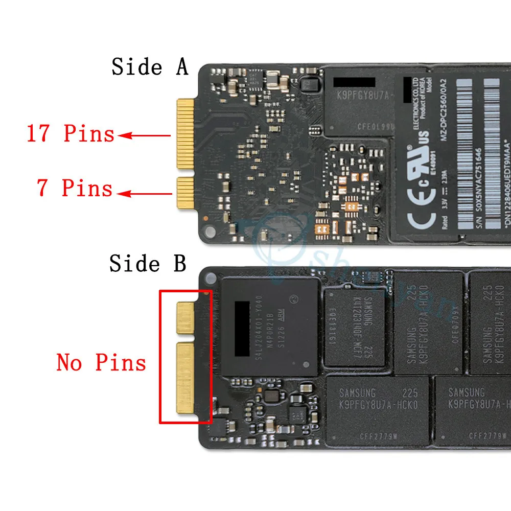 Shenyan Originele Voor Macbook Pro Retina 13 "A1425 15" A1398 Ssd Solid State Drive 128Gb 256Gb 2012-2013