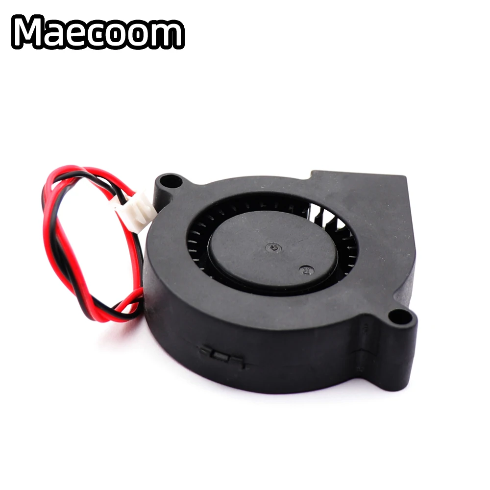 1PCS Maecoom 5015 50mm DC 24V 12V 2Pin Sleeve Bearing Brushless Cooling Turbine Blower Fan 50mm x 15mm Blower Cooler Fan