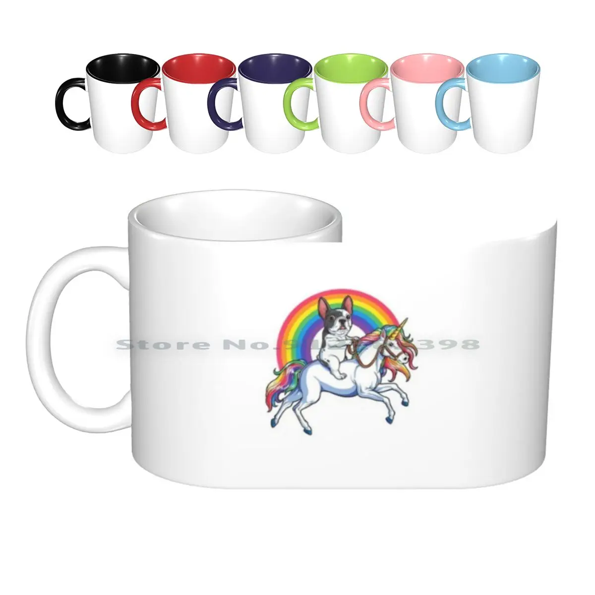 French Bulldog Unicorn Girls Space Galaxy Frenchicorn Ceramic Mugs Coffee Cups Milk Tea Mug French Bulldog French Bulldog Lover