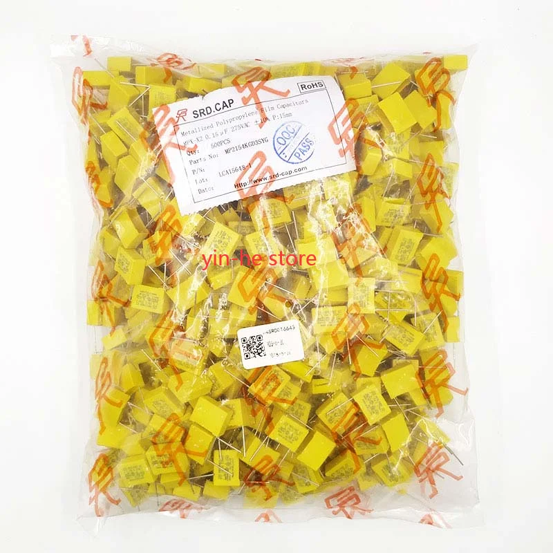 20PCS MP2154KGD3SYG Sicherheitskondensator X2 154K/275V ±10% 18*7,5*13,5/P=15