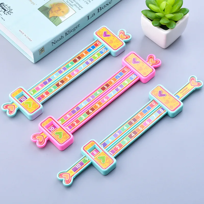 Kids Preschool Math Learning Toys Mathematics Montessori Teaching Addition Ruler Toy Games for Children Student