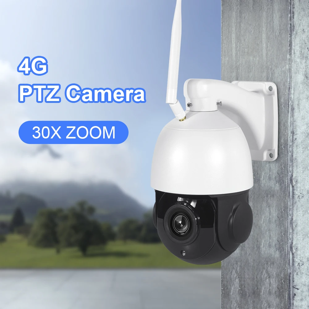 Imagem -02 - Shiwojia-câmera ip com Zoom Óptico Wifi 4g Cartão Sim Esférico ao ar Livre Câmera de Vigilância sem Fio H.265 5mp Fhd 30x