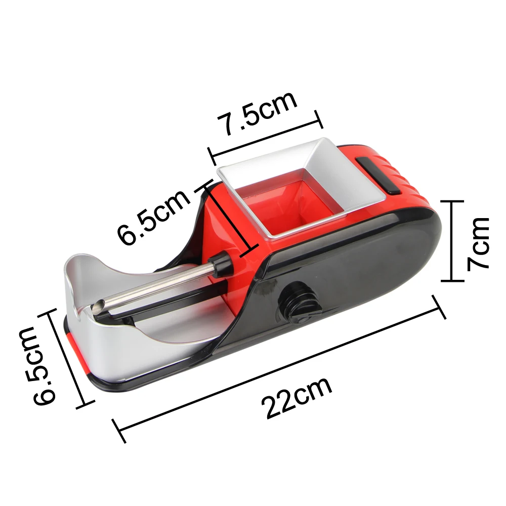 เครื่องมือสูบบุหรี่ DIY EU/US ปลั๊กบรรจุวัสดุยาสูบ Roller Rolling Machine ยาสูบ Rolling Injector