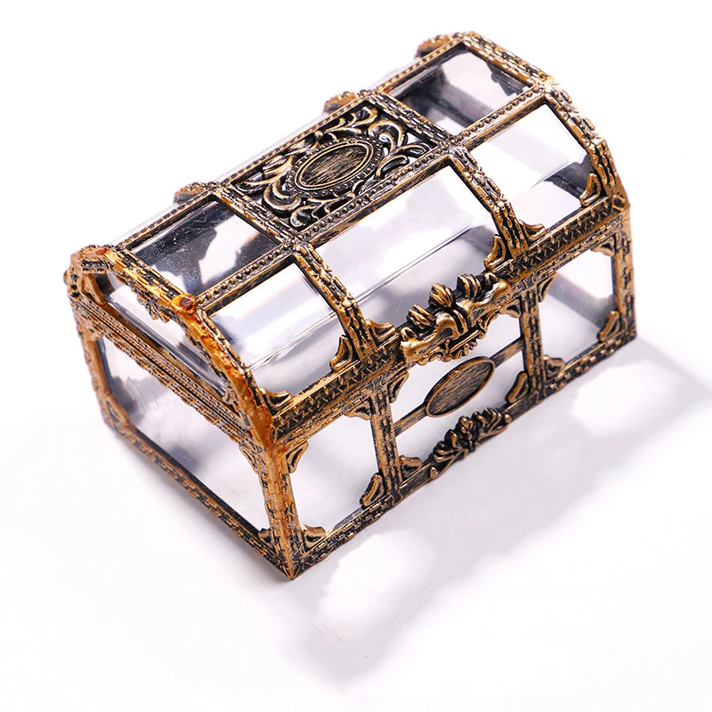 1:6 Pirate Treasure Chest Scene Accessories Jewelry Box Gold Coins Scape Sculpt Models for 12 