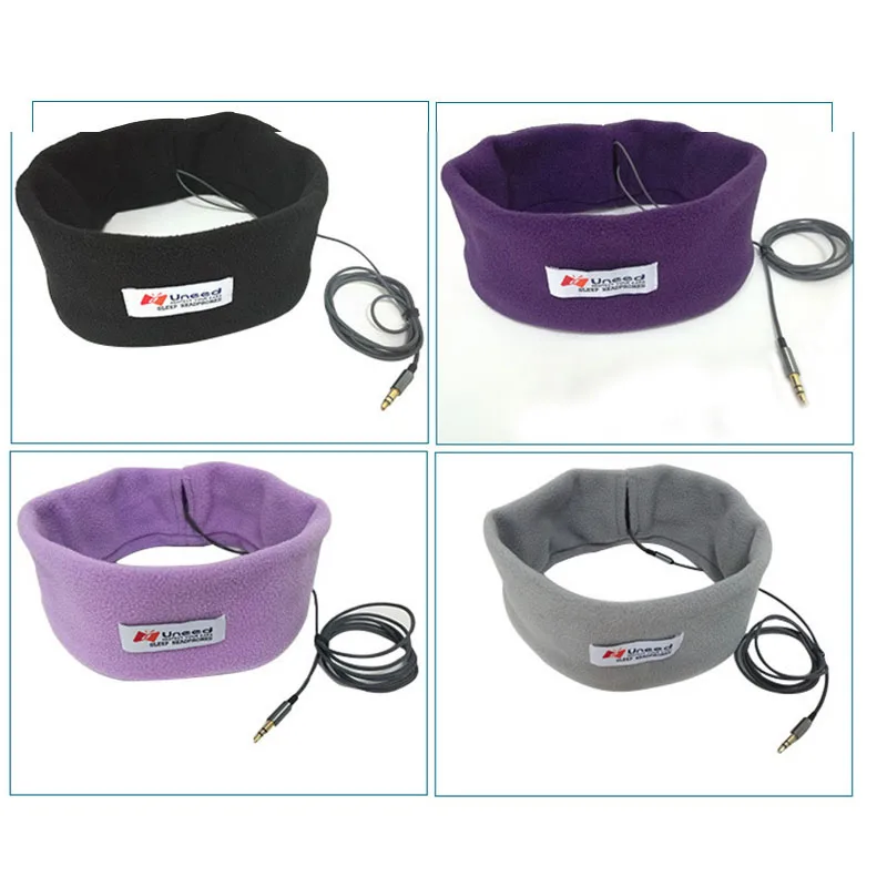 通気性のある有線スリープヘッドセット,ソフトヘッドバンドイヤホン,音楽プレーヤー,3.5mmプラグ,携帯電話,PC,誕生日,ギフト用