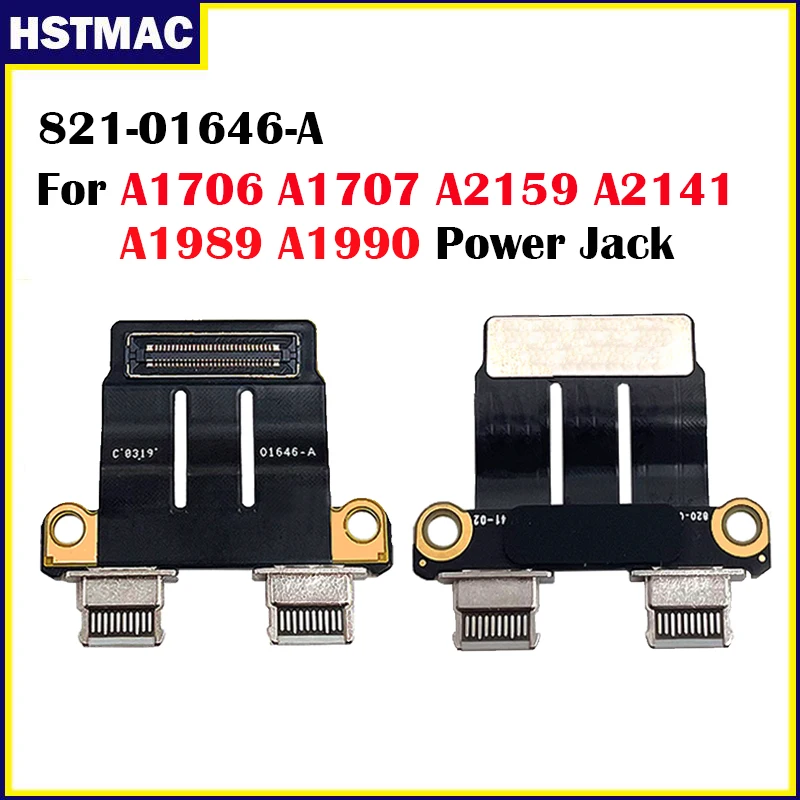 A1989 A1990 Power Jack 821-01646-A 01646-A For Macbook Pro Retina A1706 A1707 A2159 A2141 USB-C DC IN Power Jack Board Connector