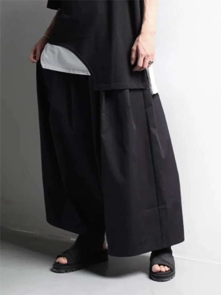 

Men's Pant Skirt Wide Leg Pants Spring And Autumn New Dark Hip Hop Street Casual Loose Oversized Pants