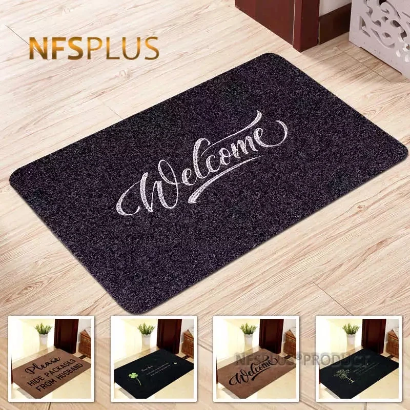 Home Decorative Door Mat Carpet Indoor Outdoor Doormat 40x60cm Polyester Embroidered Printed Waterproof Non Slip Floor Mats Rugs