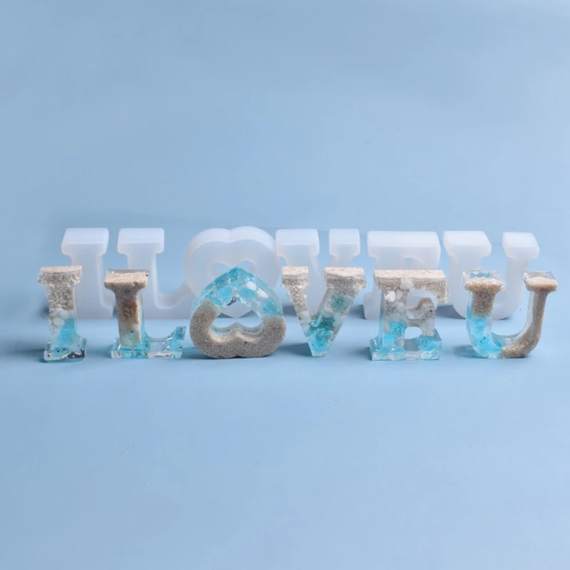 26 Pcs/Set Letter Decorations Silicone Mould DIY Crafts Jewelry Making Tool English Alphabet Crystal Epoxy Resin Mold