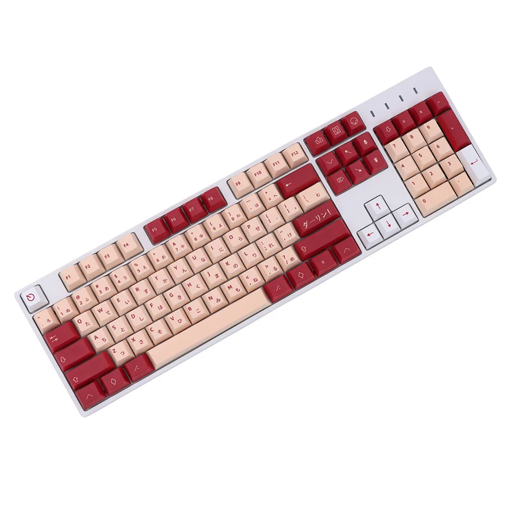 Juego de teclas de Manga de Anime para teclado mecánico, japonés, inglés, Waifu, Darling Zero Two, gran oferta