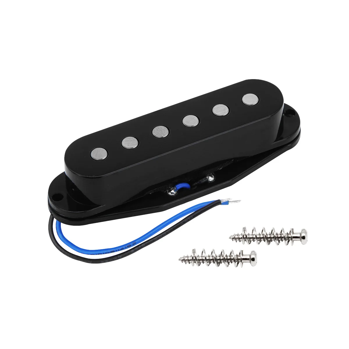 FLEOR Vintage Alnico 5 Pickup Black ST Guitar Single Coil Pickup, Neck/Middle/Bridge Pickup for Choose