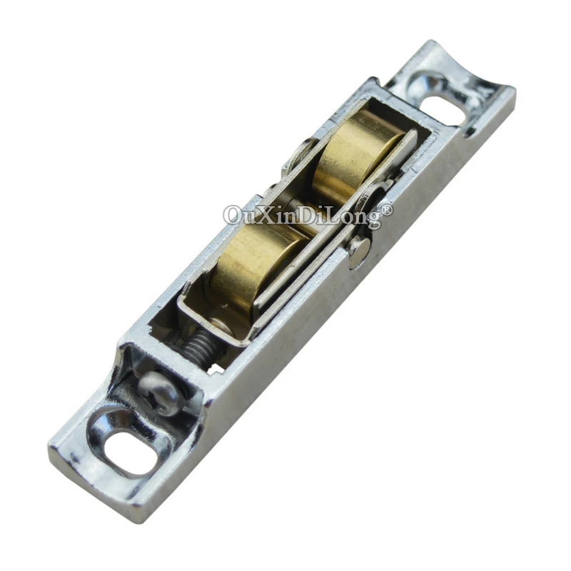 

Brand New 2PCS 88 Type Plastic Steel Sliding Door and Window Rollers Sash Slot Adjustable Pulleys Dual Copper Wheels Runners