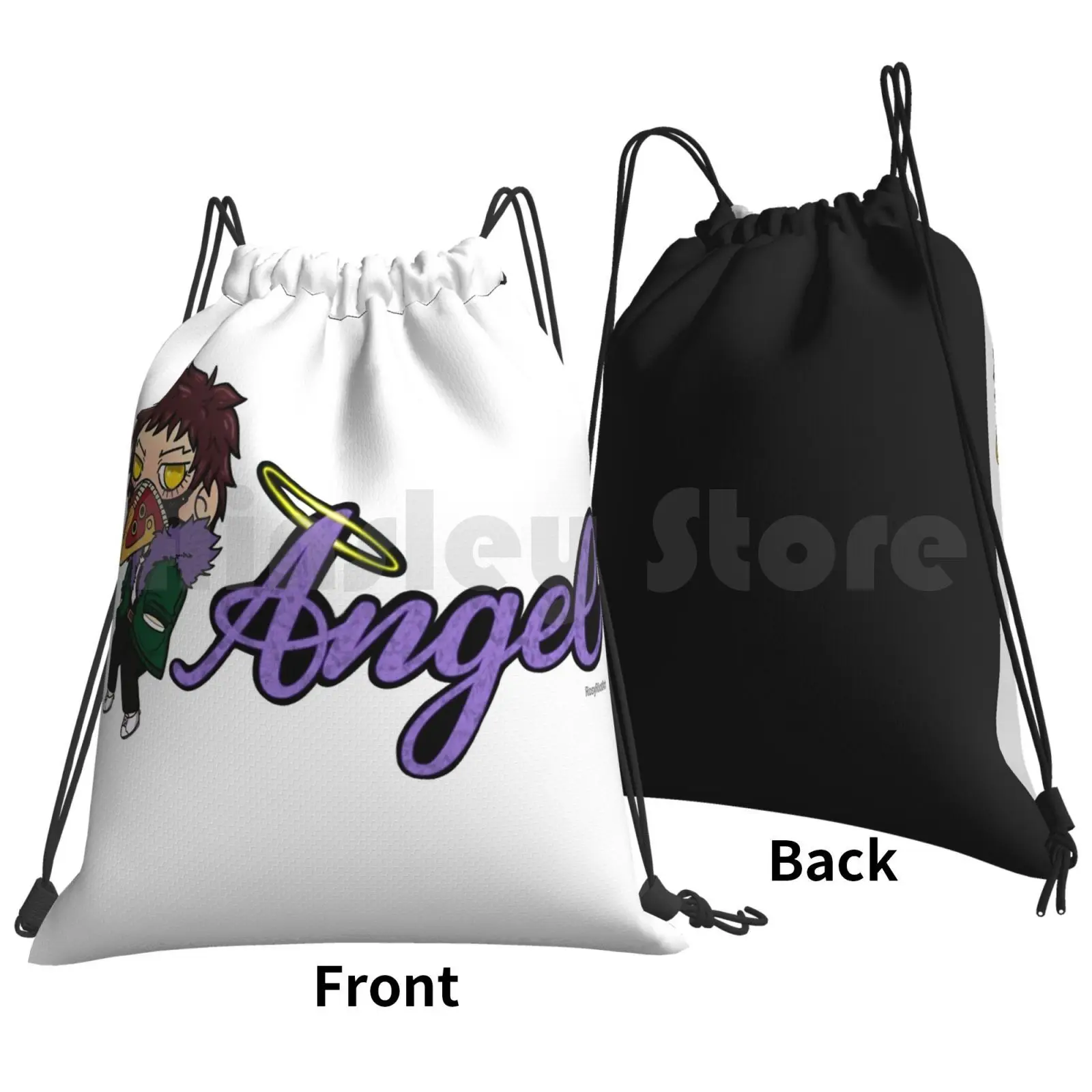 Overhaul Angel Backpack Drawstring Bags Gym Bag Waterproof Overhaul Kai Chisaki Chisaki Bnha Mha Yagami Yato Boku No Hero