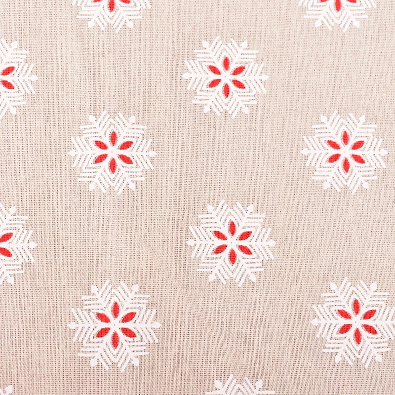 QUANFANG Printed Cotton Linen Fabric For Patchwork Quilting Sewing,DIY Handmade,Bag Toy 20cmx30cm 15cmx50cm
