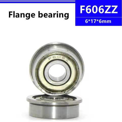 Flanged bearing F606ZZ 6*17*6mm LF1760ZZ flange deep groove ball bearing F606 6x17x6mm F606Z