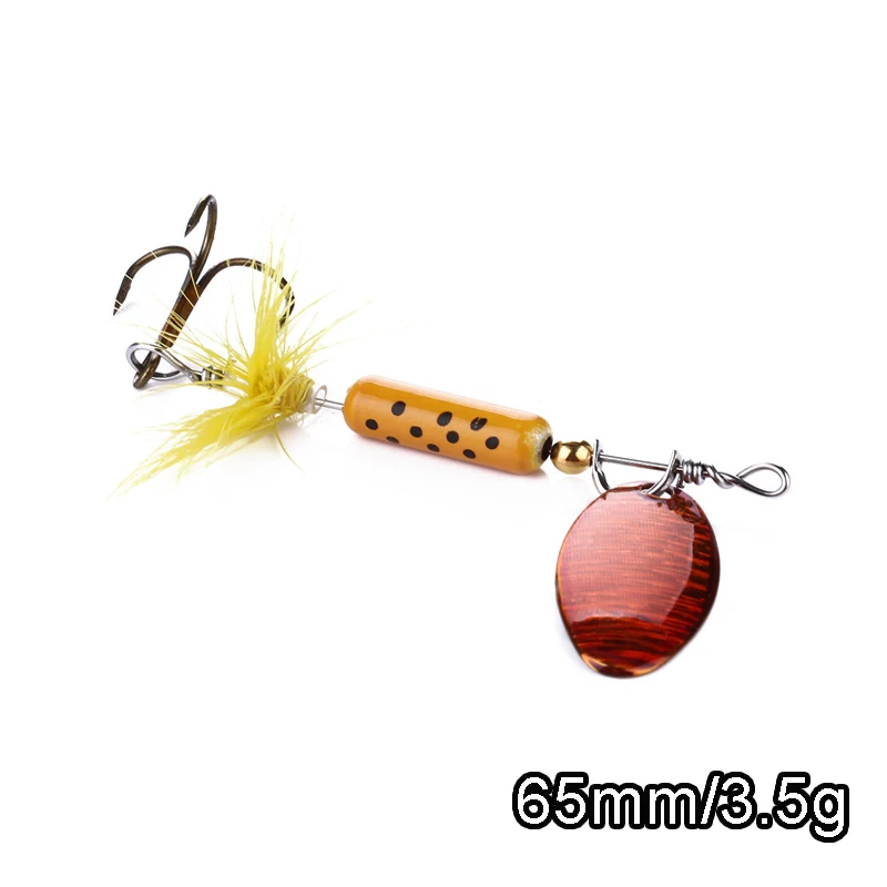 Metal Spinner Lure, Fishing Tackle, Spoon Wobblers, Jig, VIB, Sharp Hook, Hard Baits, Artificial Inline, 65mm