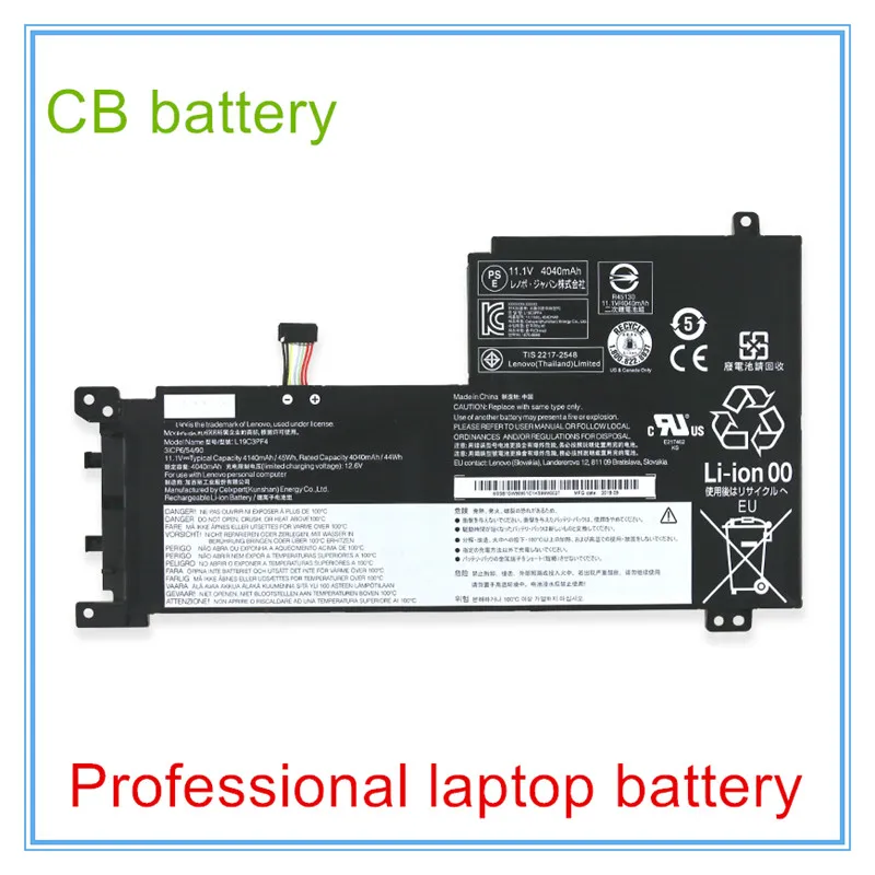 Original L19D3PF3 L19C3PF5 L19C4PF1 SB10W86951 SB10W86938 Battery For 5-15IIL05 15ARE05 Air 15 2020 2021