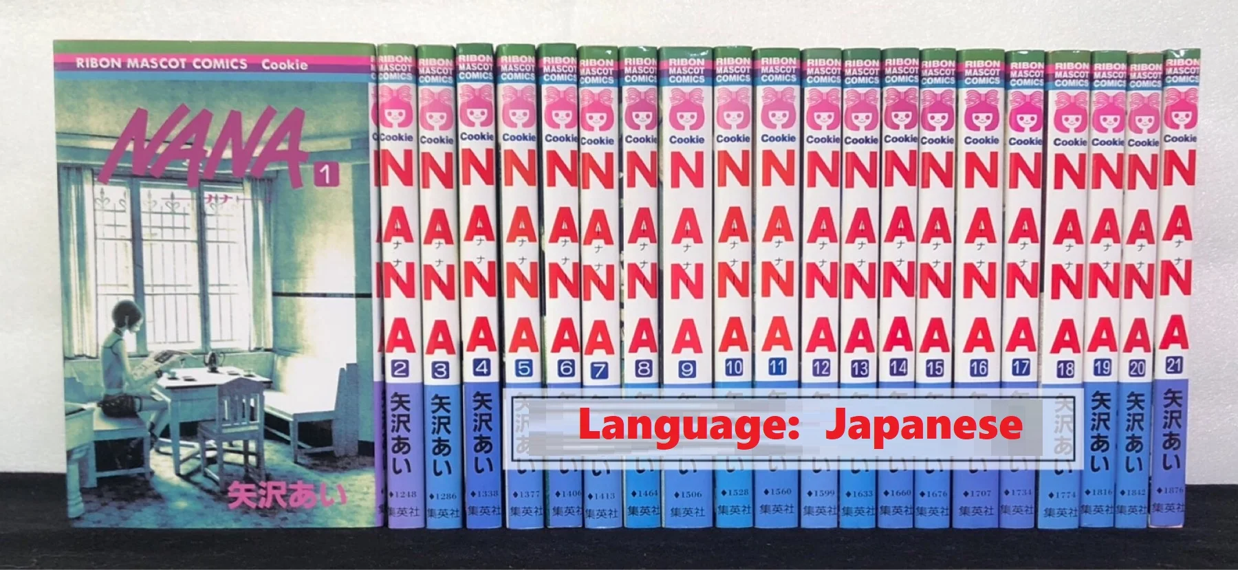 21 Books Japanese Manga Book NANA By Ai Yazawa Japan Youth Teens Adult Cartoon Comic Anime Animation Japanese Story Libros Book