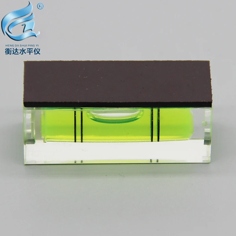 (10 stuks/batch) maat 15*15*40mm magnetisch frame muur niveaumeter vierkante niveau bubble draagbare niveau