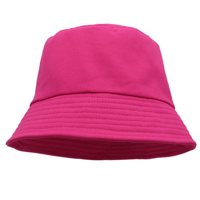 Summer Solid Color Unisex Sun Hat Large Head Circumference Breathable Cool Bucket Hat All-match Cotton Casual Outdoor Hat